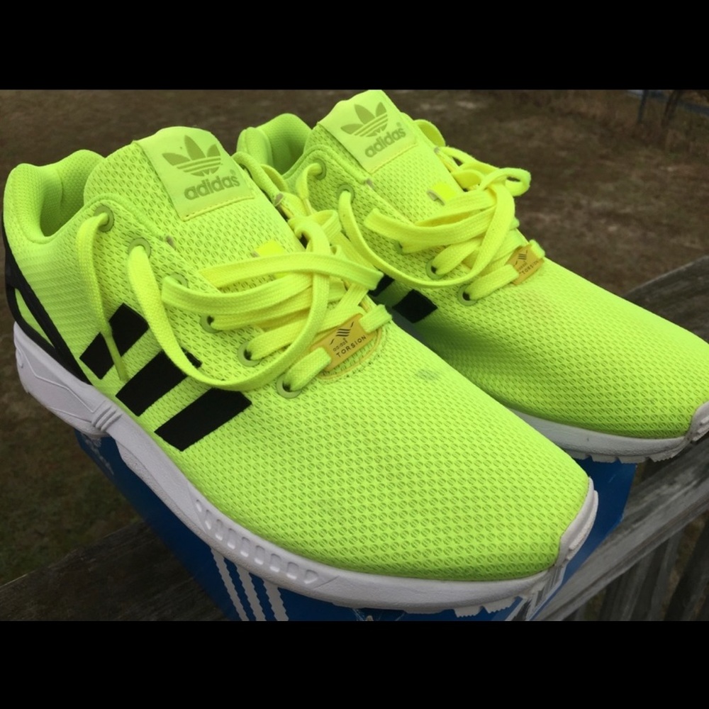Men’s Adidas ZX Flux Electric Yellow Size 11.5